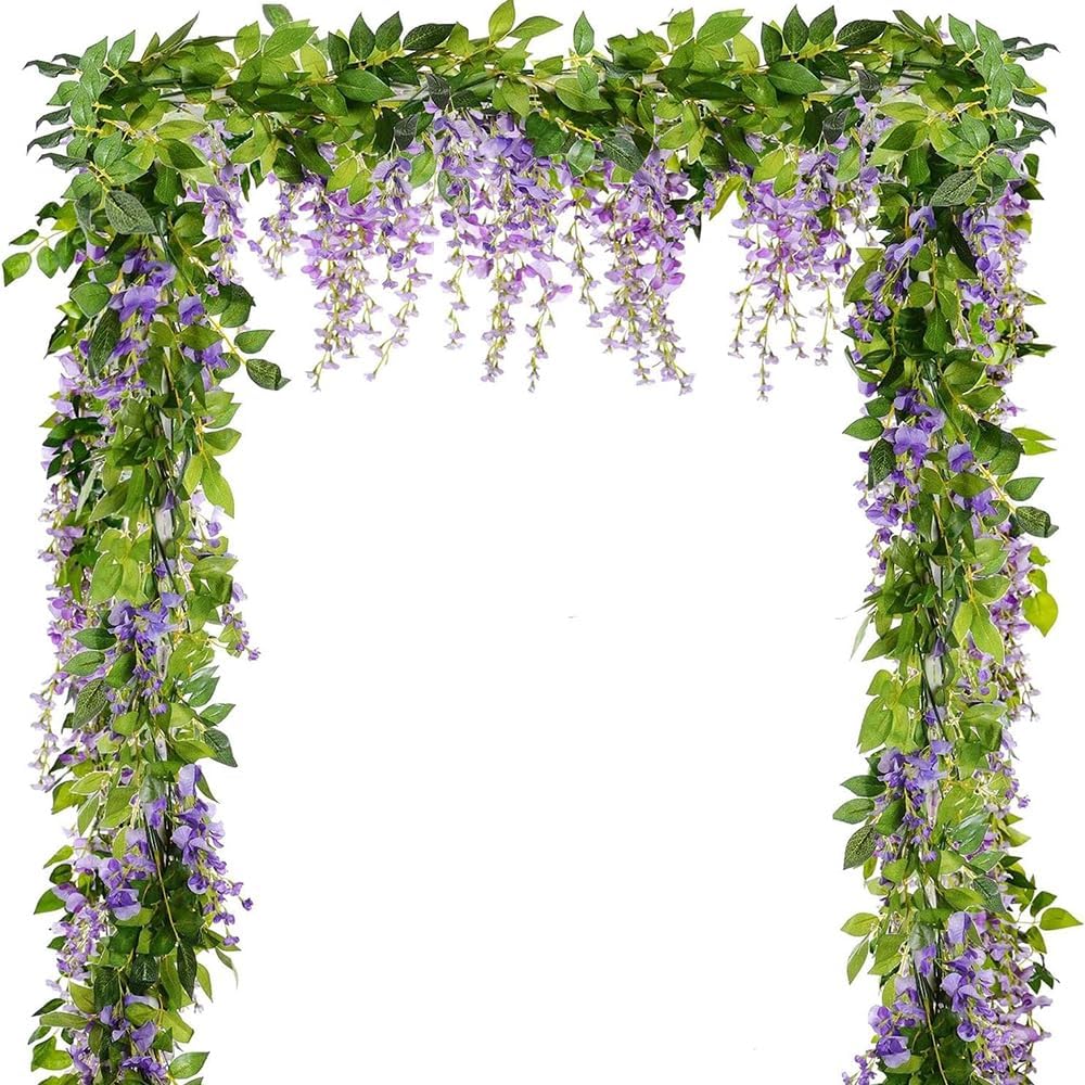NayaFlora Artificial Wisteria Flower Garland for Home & Party Decor