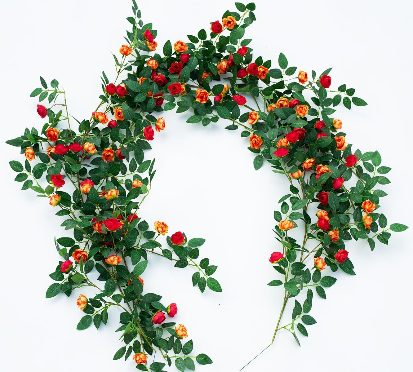 NayaFlora Bendable Artificial Rose Flower Garland for Wall & Home Decor