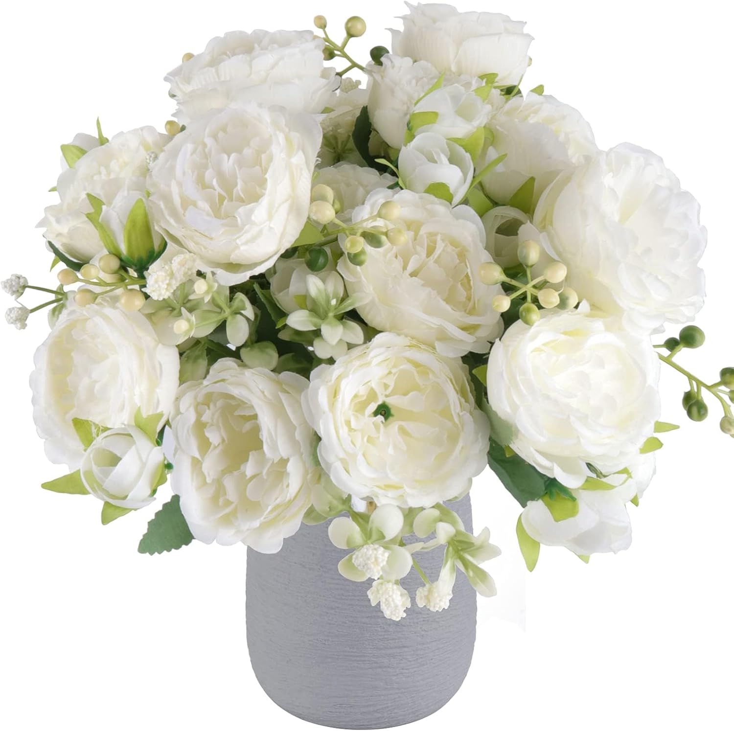 NayaFlora Artificial Dahlia Floral Arrangement with Vase