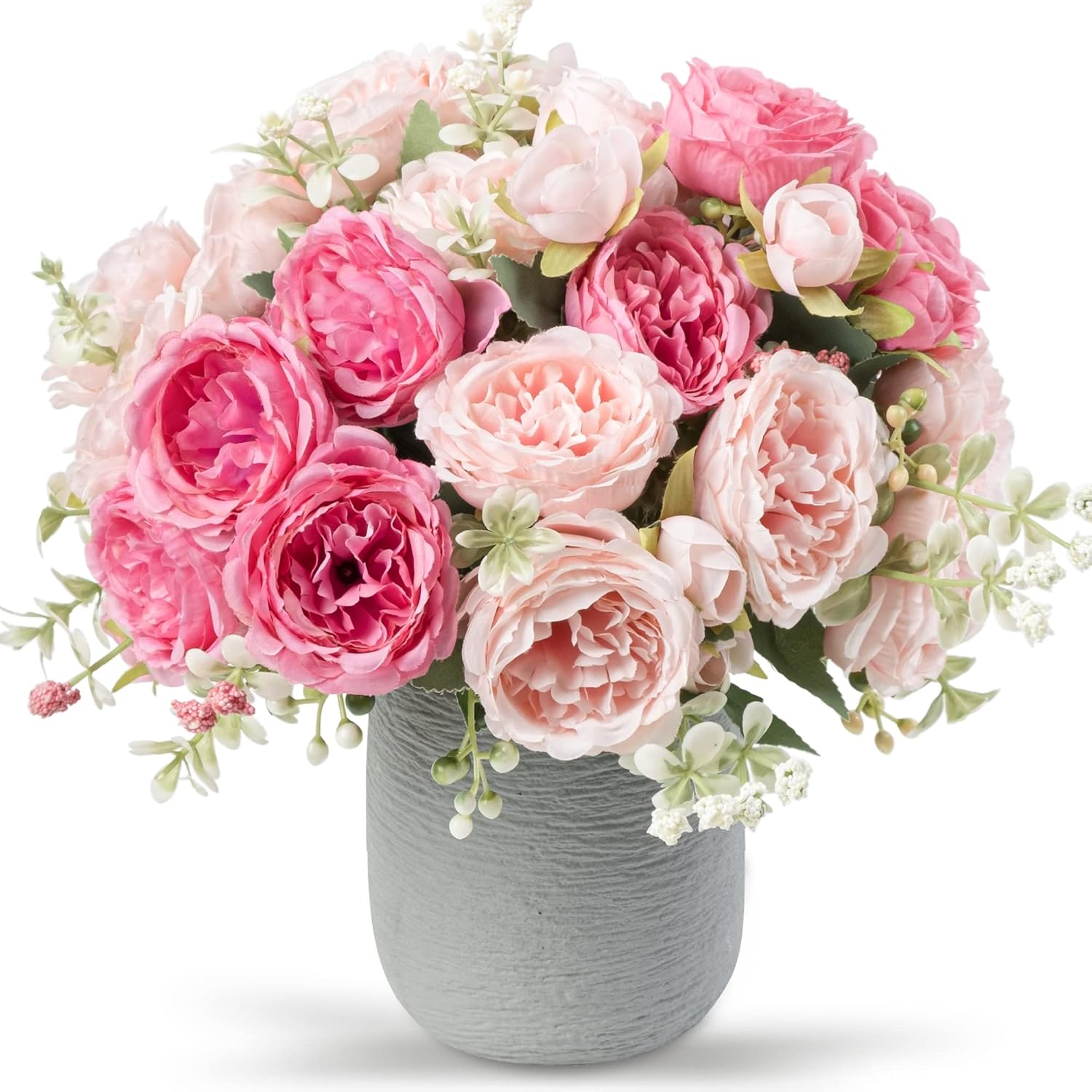 NayaFlora Artificial Dahlia Floral Arrangement with Vase
