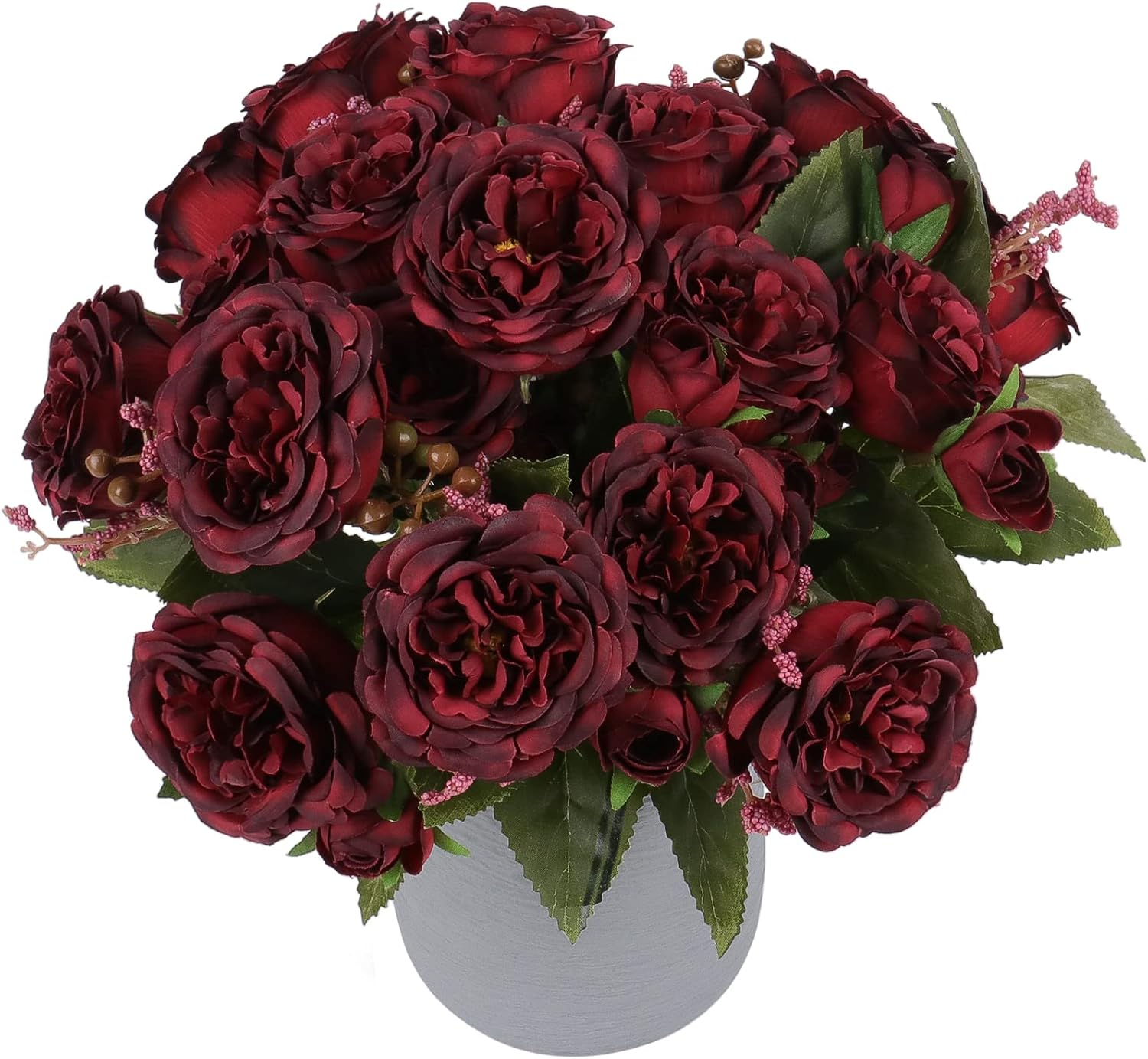 NayaFlora Artificial Dahlia Floral Arrangement with Vase