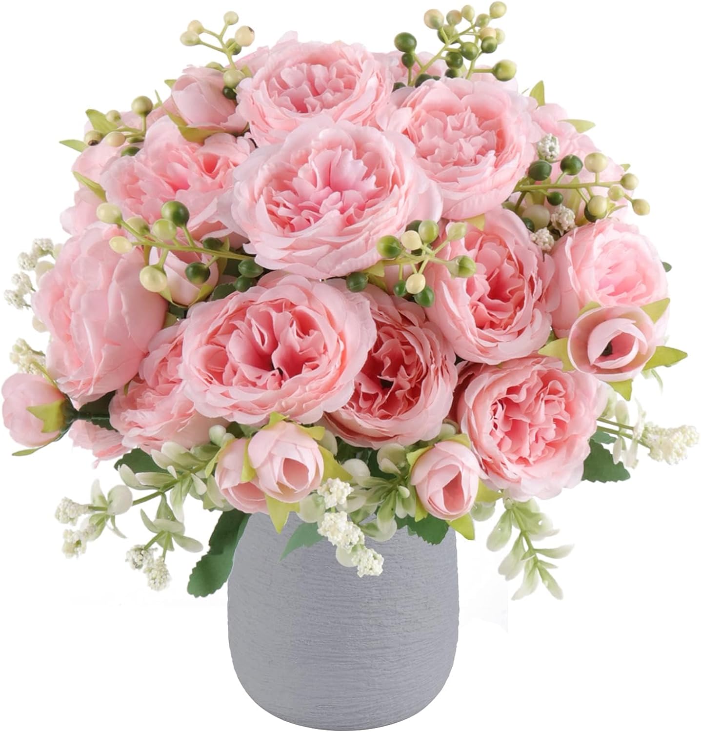 NayaFlora Artificial Dahlia Floral Arrangement with Vase