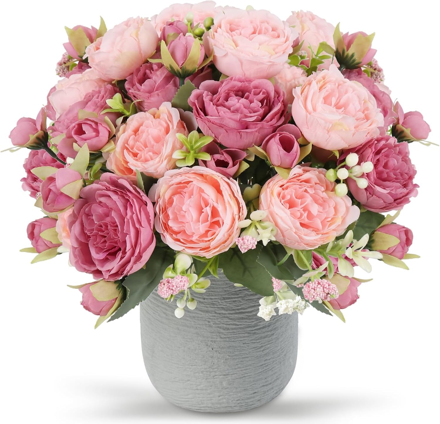 NayaFlora Artificial Dahlia Floral Arrangement with Vase