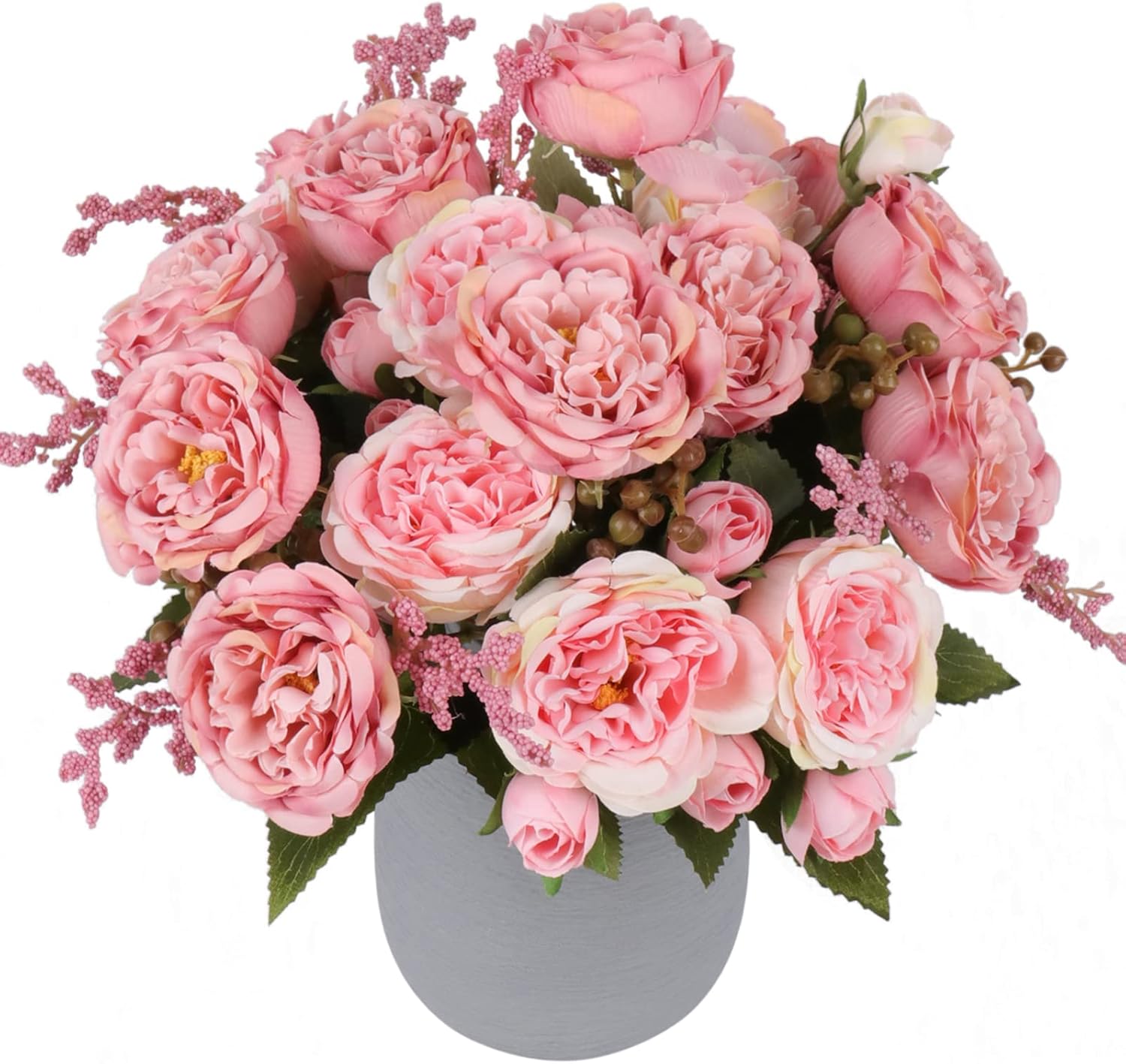 NayaFlora Artificial Dahlia Floral Arrangement with Vase