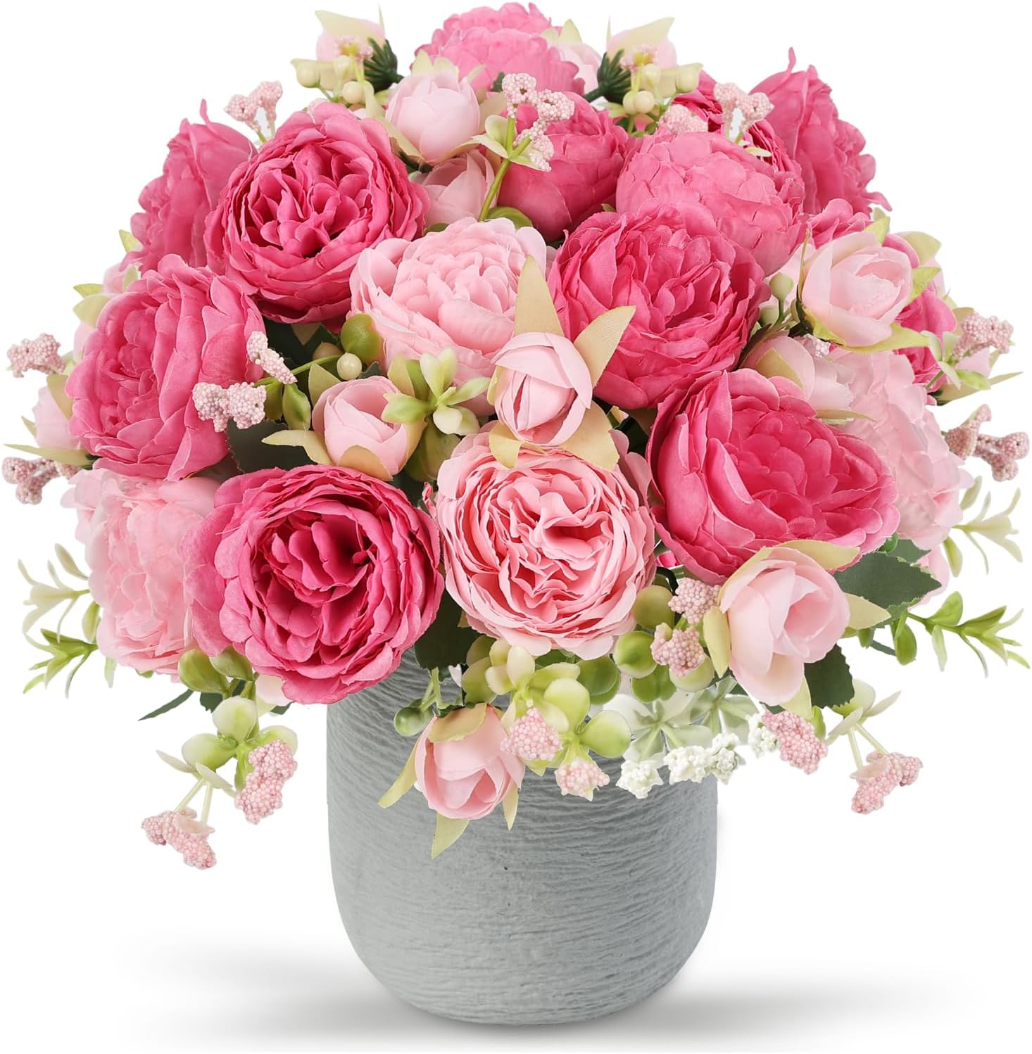 NayaFlora Artificial Dahlia Floral Arrangement with Vase