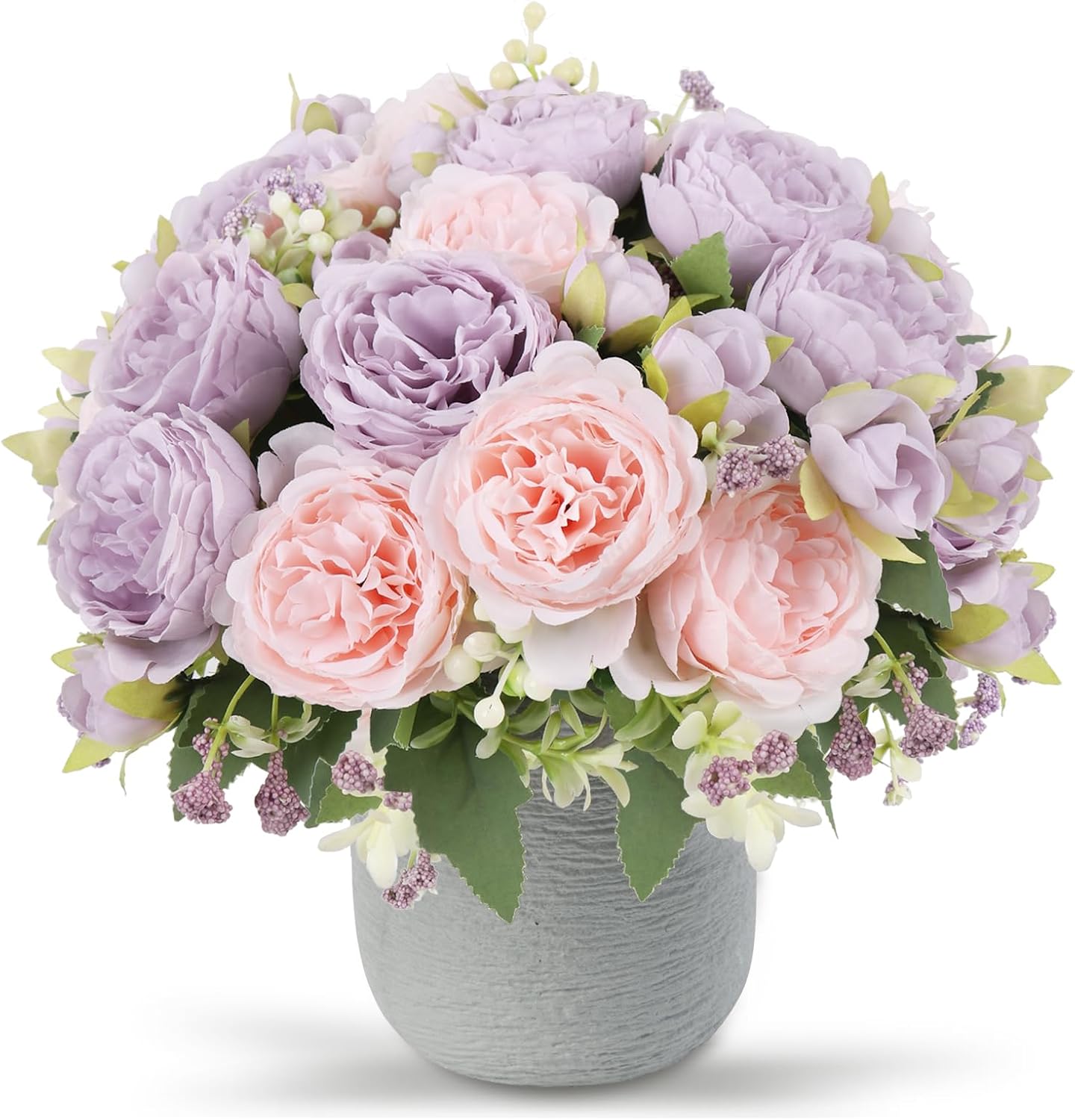 NayaFlora Artificial Dahlia Floral Arrangement with Vase
