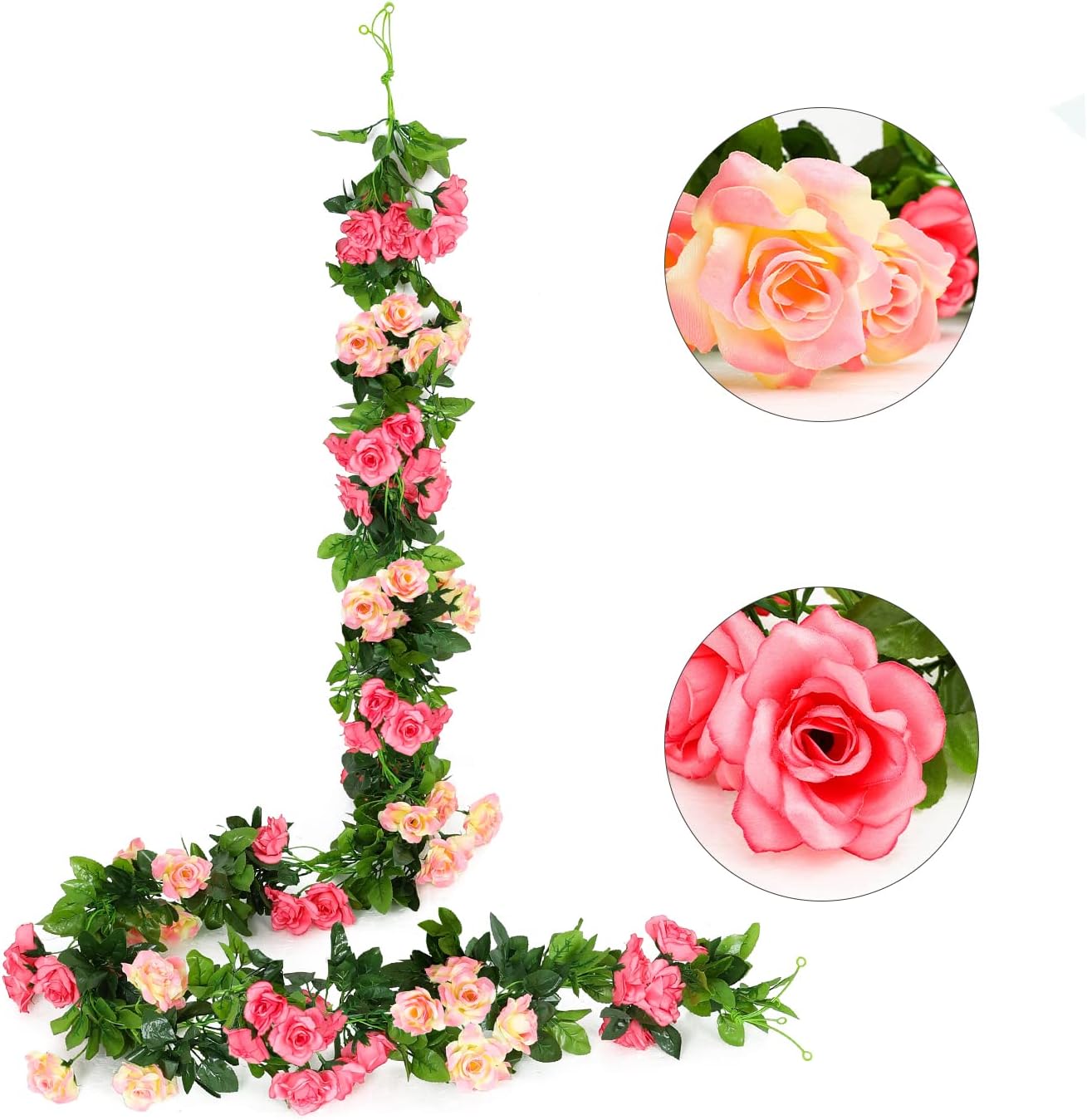 NayaFlora Artificial Rose Flower Garland for Wedding & Party Decor