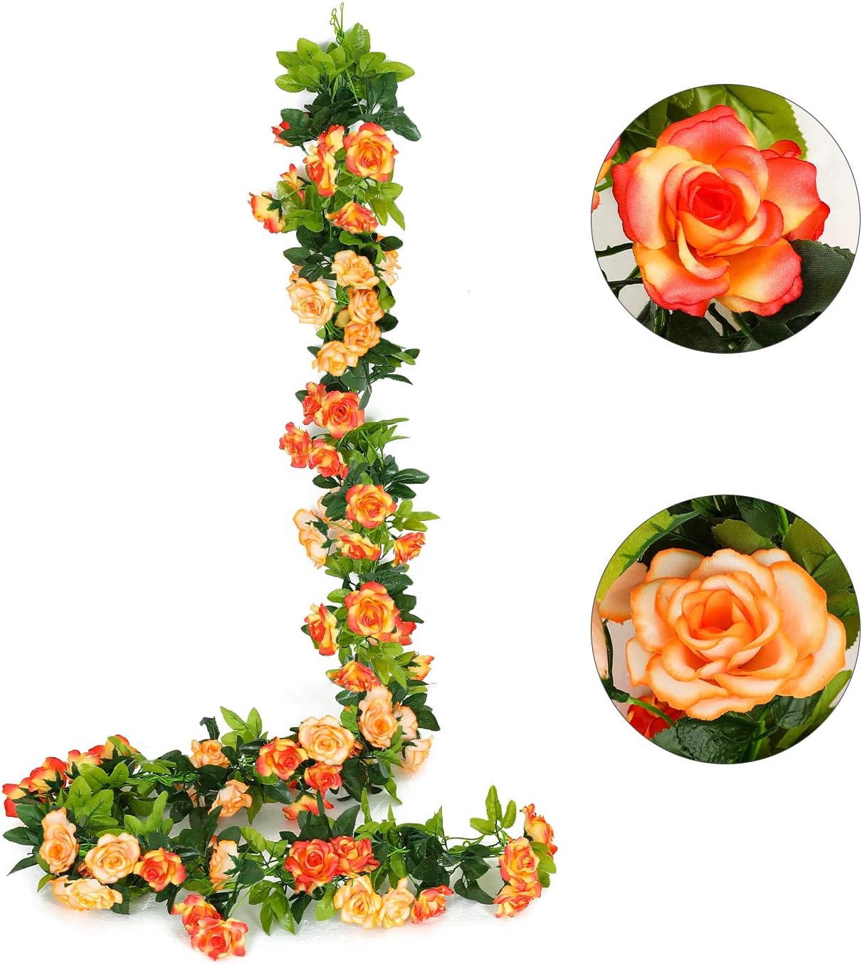 NayaFlora Artificial Rose Flower Garland for Wedding & Party Decor