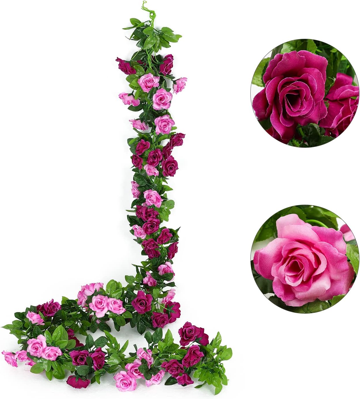 NayaFlora Artificial Rose Flower Garland for Wedding & Party Decor