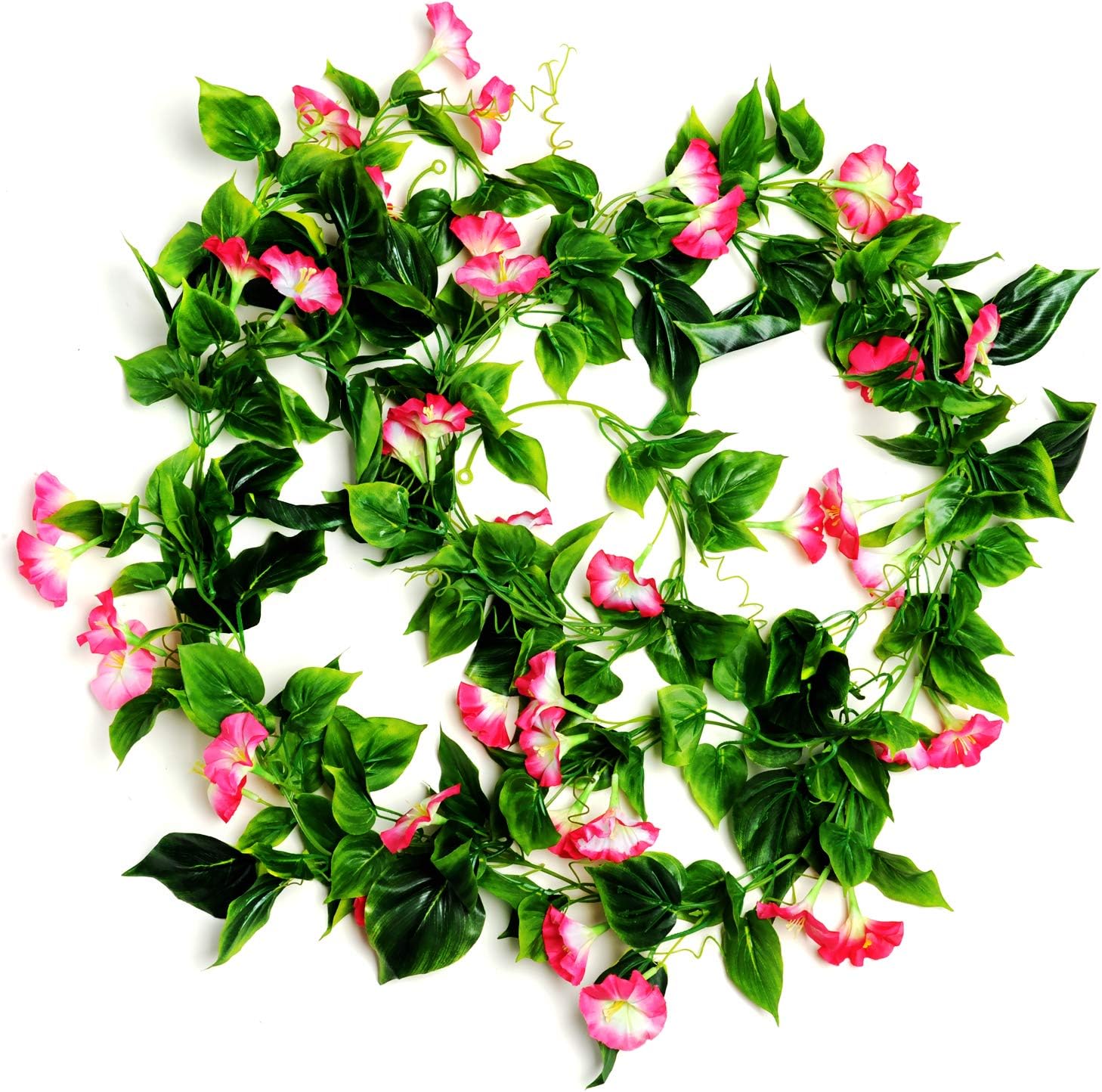 NayaFlora Artificial Morning Glory Flower Garland for Indoor & Outdoor Decor